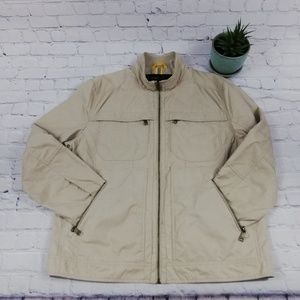 Marc New York Biker Motor Jacket Large Biege